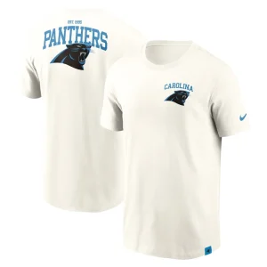 Carolina panthers nike blitz essential t shirt Cream