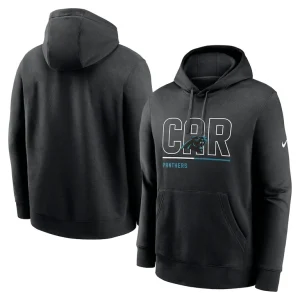 Carolina panthers nike city code club fleece pullover hoodie Black