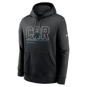 Carolina panthers nike city code club fleece pullover hoodie Black M