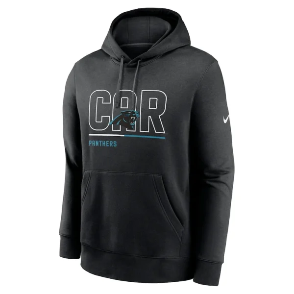 Carolina panthers nike city code club fleece pullover hoodie Black M