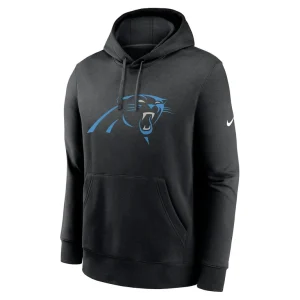 Carolina panthers nike club logo pullover hoodie Black M