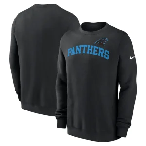 Carolina panthers nike club pullover sweatshirt Black
