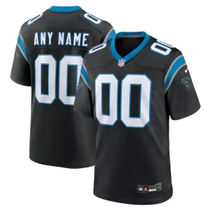 Carolina panthers nike custom game jersey Black
