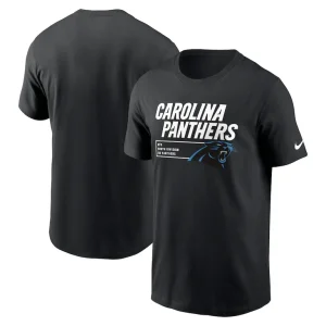 Carolina panthers nike division essential t shirt Black