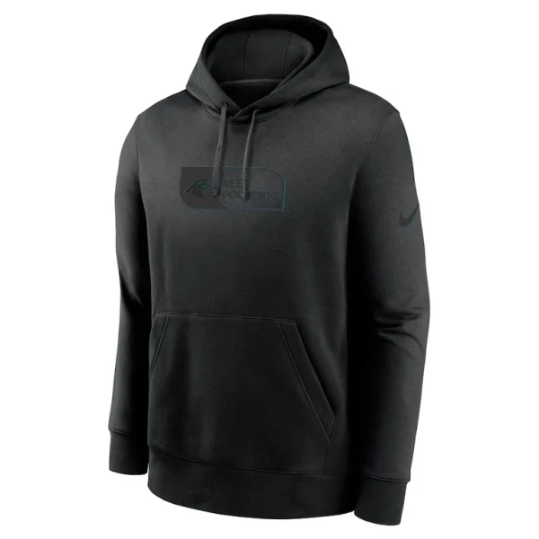 Carolina panthers nike edge french terry club pullover hoodie Black M