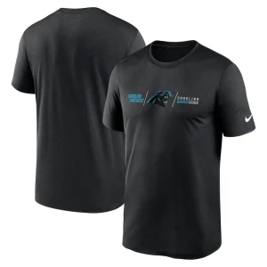 Carolina panthers nike horizontal lockup legend performance t shirt Black