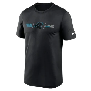 Carolina panthers nike horizontal lockup legend performance t shirt Black M
