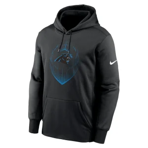 Carolina panthers nike icon performance pullover hoodie Black M