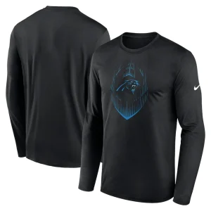 Carolina panthers nike legend icon long sleeve t shirt Black