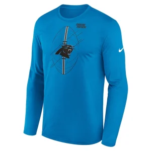Carolina panthers nike legend icon long sleeve t shirt Blue M