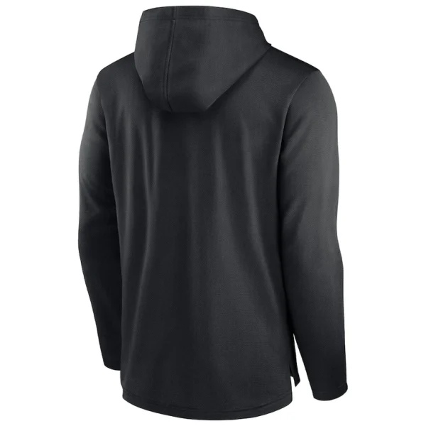 Carolina panthers nike lightweight performance hooded long sleeve t shirt Black L
