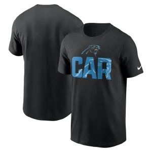 Carolina panthers nike local essential t shirt Black