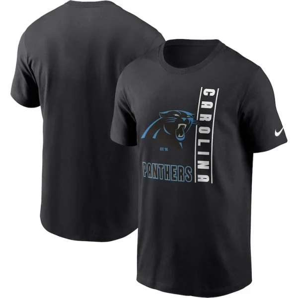 Carolina panthers nike lockup essential t shirt Black