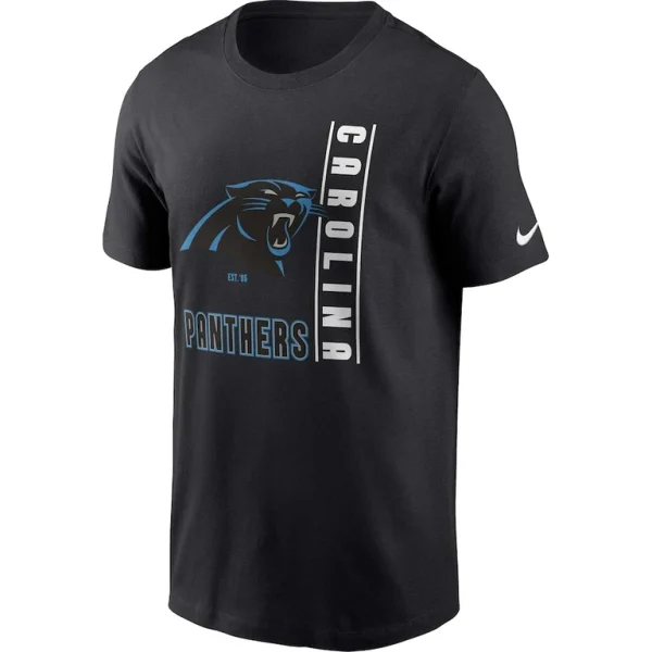 Carolina panthers nike lockup essential t shirt Black M
