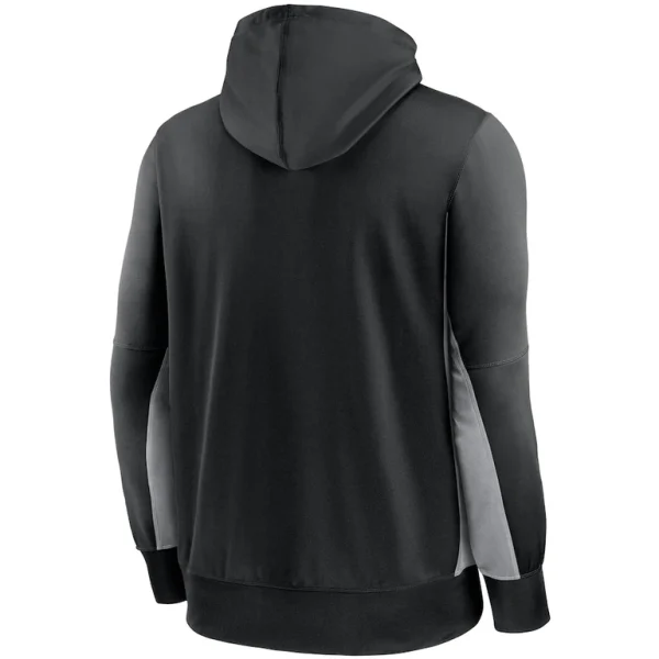 Carolina panthers nike mascot performance full zip hoodie Blackgray L