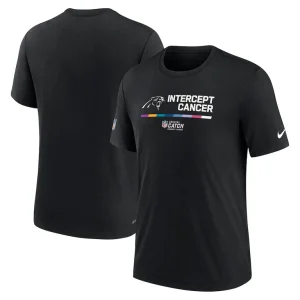 Carolina panthers nike nfl crucial catch performance t shirt Black
