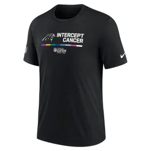 Carolina panthers nike nfl crucial catch performance t shirt Black M