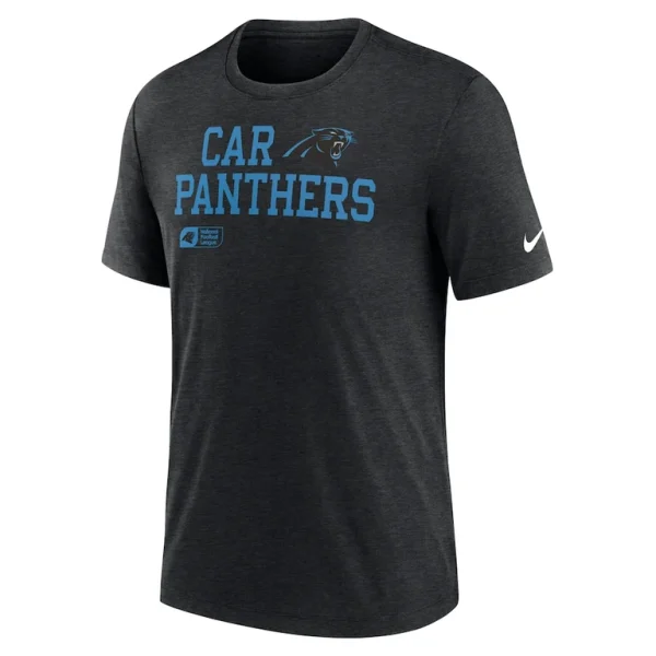 Carolina panthers nike overlap lockup tri blend t shirt Black M