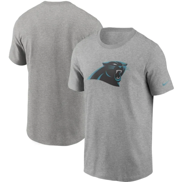 Carolina panthers nike primary logo t shirt Heathered gray
