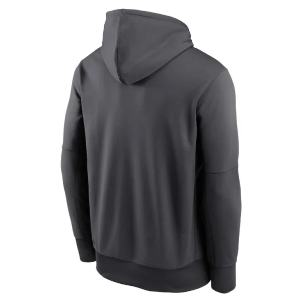 Carolina panthers nike prime logo name split pullover hoodie anthracite Multi L