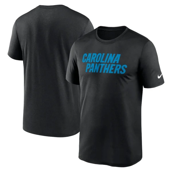 Carolina panthers nike primetime legend wordmark performance t shirt Black