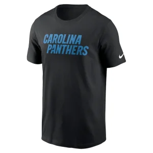 Carolina panthers nike primetime wordmark essential t shirt Black M