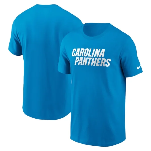 Carolina panthers nike primetime wordmark essential t shirt Blue