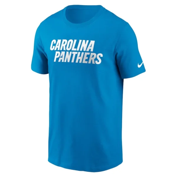 Carolina panthers nike primetime wordmark essential t shirt Blue M