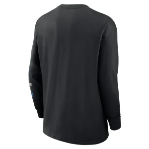 Carolina panthers nike rewind heavy max 90 pocket long sleeve t shirt Black L