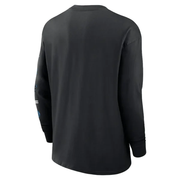 Carolina panthers nike rewind heavy max 90 pocket long sleeve t shirt Black L