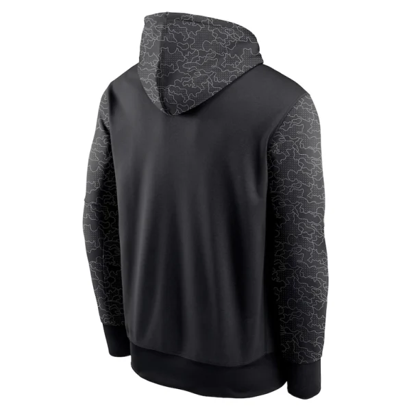 Carolina panthers nike rflctv chevron pullover hoodie Black 2XL