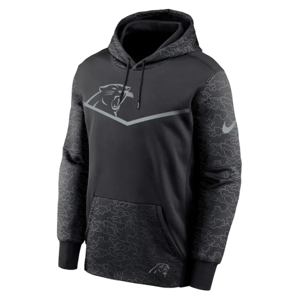 Carolina panthers nike rflctv chevron pullover hoodie Black L