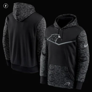 Carolina panthers nike rflctv chevron pullover hoodie Black M