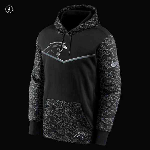 Carolina panthers nike rflctv chevron pullover hoodie Black XL