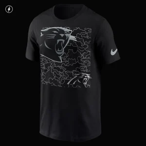 Carolina panthers nike rflctv t shirt Black XL