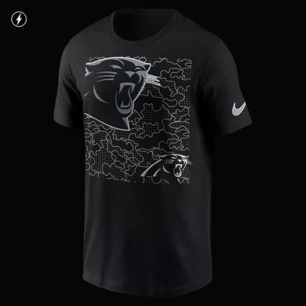 Carolina panthers nike rflctv t shirt Black XL