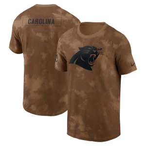 Carolina panthers nike salute to service sideline t shirt Brown
