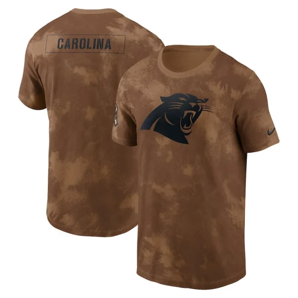 Carolina panthers nike salute to service sideline t shirt Brown