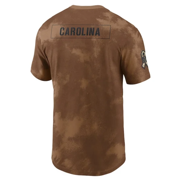 Carolina panthers nike salute to service sideline t shirt Brown L