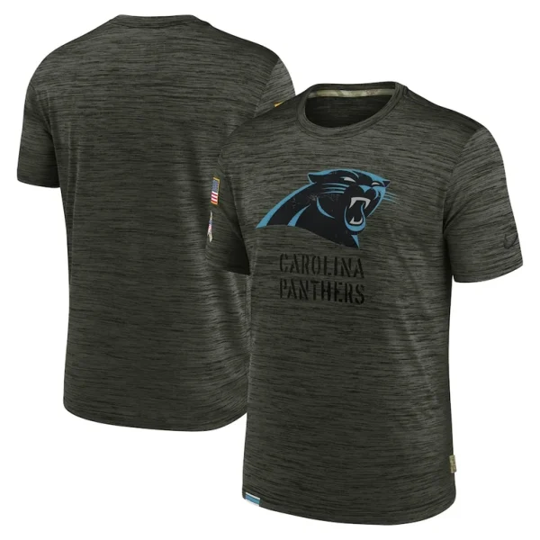 Carolina panthers nike salute to service velocity team t shirt Olive