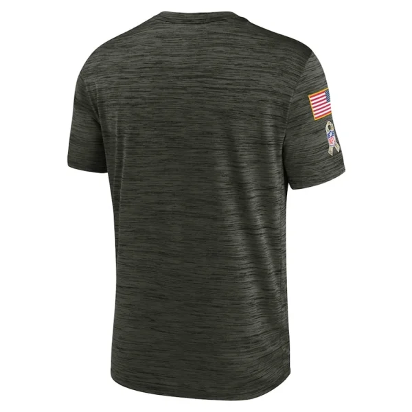Carolina panthers nike salute to service velocity team t shirt Olive L