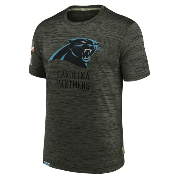 Carolina panthers nike salute to service velocity team t shirt Olive M