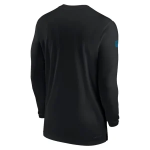 Carolina panthers nike sideline coach performance long sleeve t shirt Black L