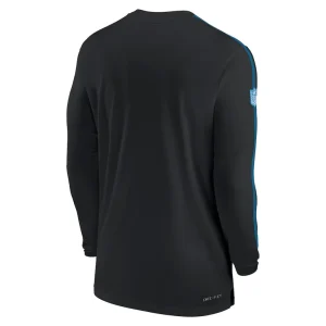 Carolina panthers nike sideline coach uv performance long sleeve t shirt Black L