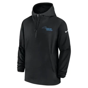 Carolina panthers nike sideline half zip hoodie Black M
