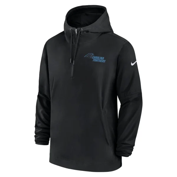 Carolina panthers nike sideline half zip hoodie Black M