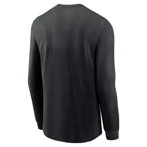 Carolina panthers nike sideline infograph lock up performance long sleeve t shirt Black M