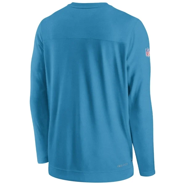 Carolina panthers nike sideline lockup performance pullover sweatshirt Blue L