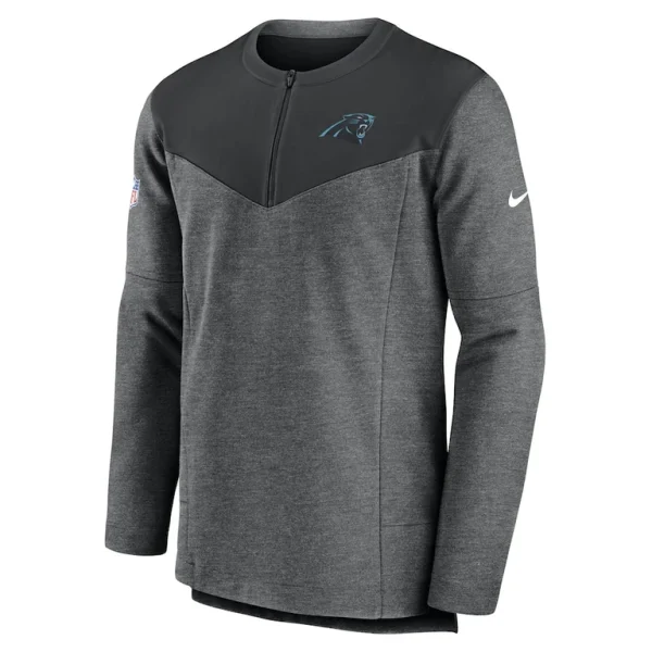 Carolina panthers nike sideline lockup performance quarter zip top Charcoal M
