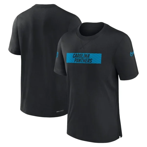 Carolina panthers nike sideline player performance t shirt Black